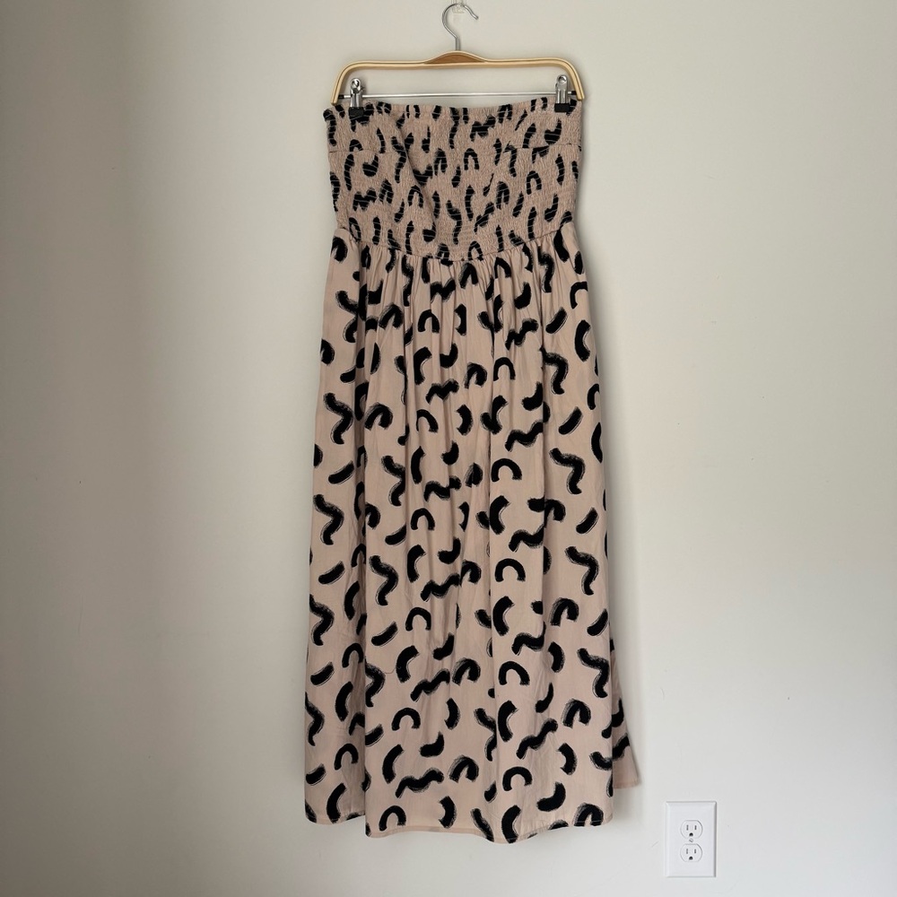 A New Day Strapless Brushstroke Midi Dress – Size M